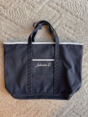 NWT Johnnie-O Logo Signature Tote Navy